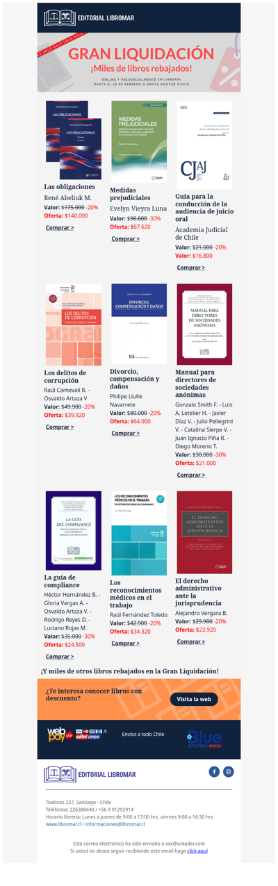 ¡Mañana termina la Gran Liquidación de Literatura Jurídica y Contable! Encuentra el libro que necesitas 🧐