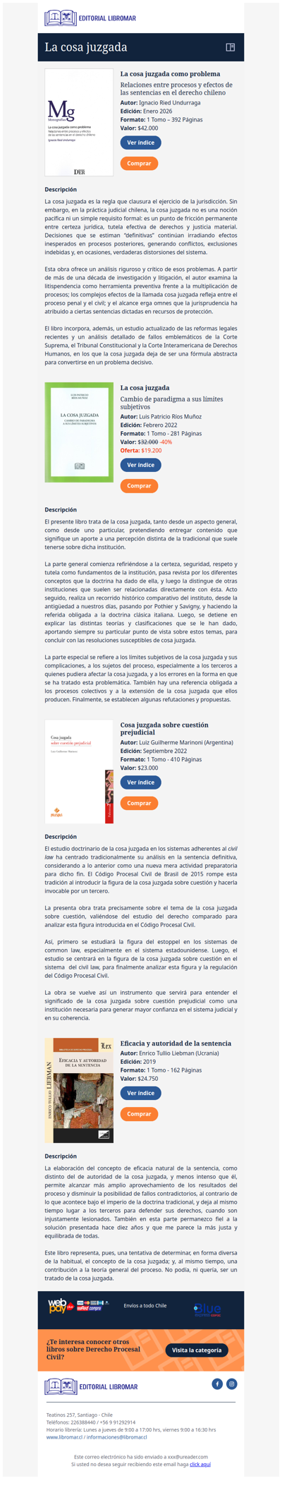 La cosa juzgada como problema (Ignacio Ried U.)