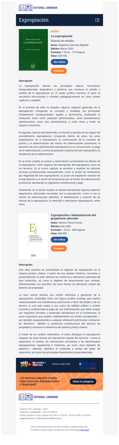 La expropiación - Manual de estudio (Alejandro Cárcamo R.)