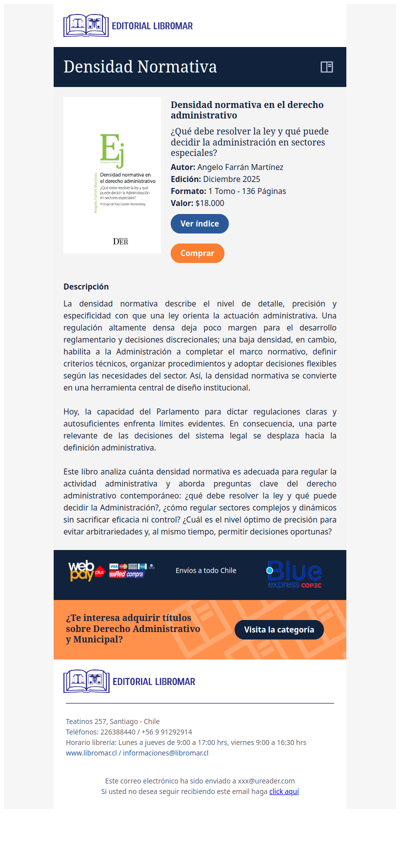 Densidad normativa en el derecho administrativo (Angelo Farrán M.)