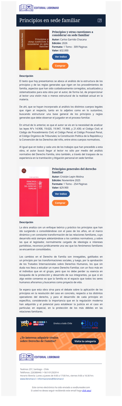 Principios y otras cuestiones a considerar en sede familiar (Carlos Garrido C.)