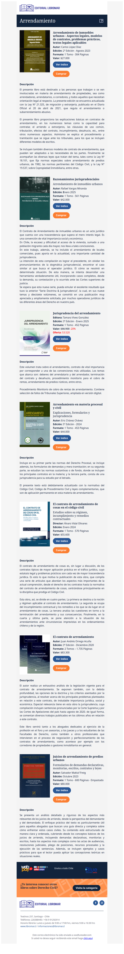 Arrendamiento de inmuebles urbanos - Aspectos legales, textos legales aplicables (Carlos López D.)