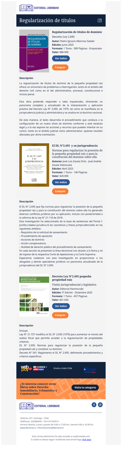 Regularización de títulos de dominio - Decreto Ley 2.695 (Pedro Ignacio Albornoz S.)