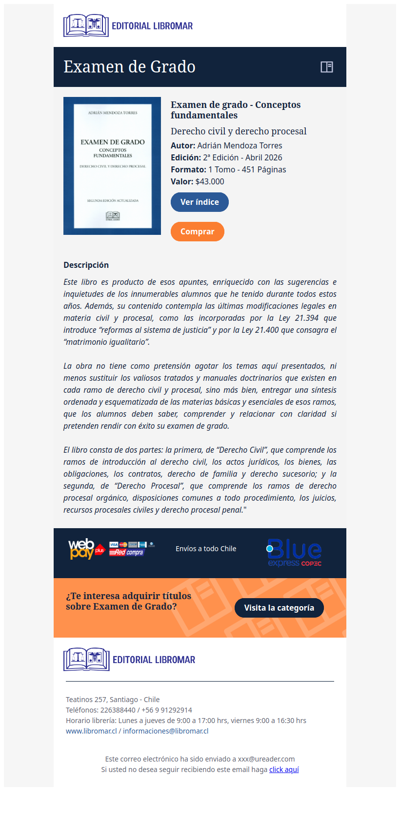 Examen de grado - Conceptos fundamentales - 2ª Edición (Adrián Mendoza T.)