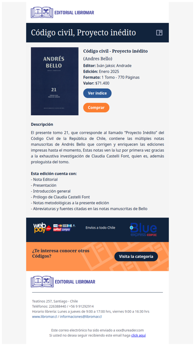 Código civil - Proyecto inédito, Andres Bello - (Iván Jaksic A.)