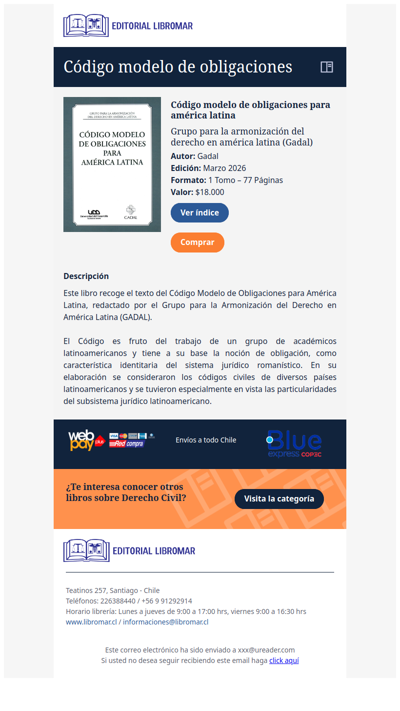 Código modelo de obligaciones para américa latina - Grupo para la armonización del derecho en américa latina (Gadal)