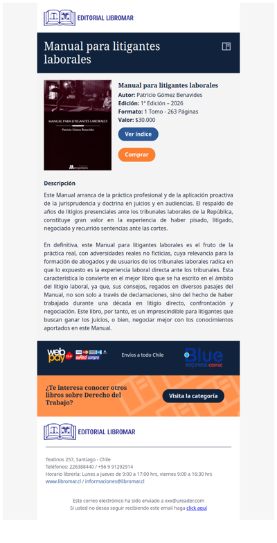 Manual para litigantes laborales (Patricio Gómez B.)
