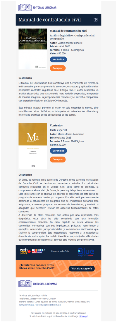 Manual de contratación civil - Análisis legislativo y jurisprudencial comparado (Gabriel Muñoz B.)
