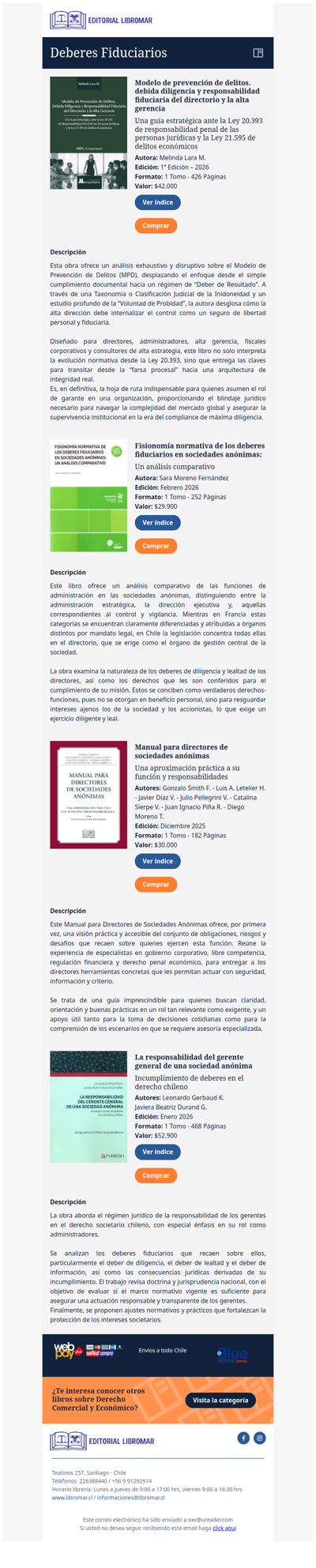 Modelo de prevención de delitos, debida diligencia y responsabilidad fiduciaria del directorio y la alta gerencia (Melinda Lara M.)