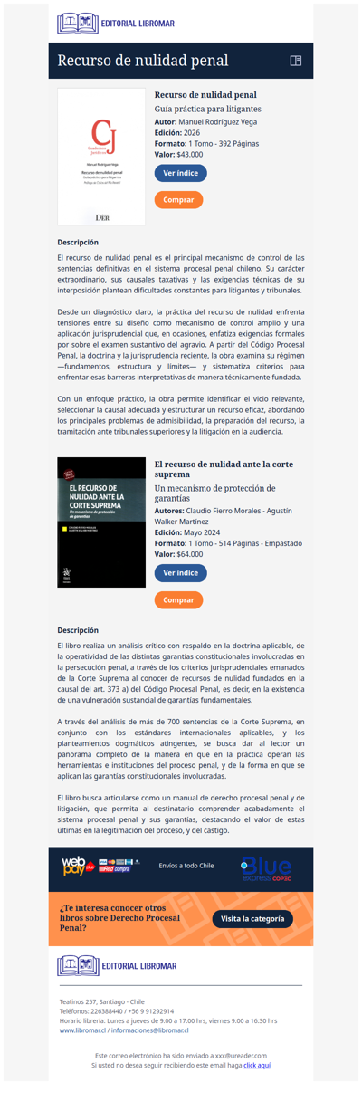 Recurso de nulidad penal - Guía práctica para litigantes (Manuel Rodríguez V)