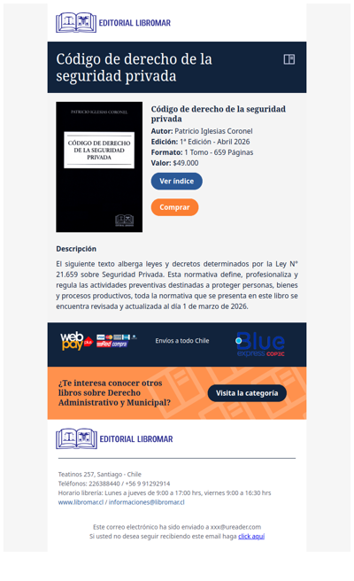 Código de derecho de la seguridad privada (Patricio Iglesias C.)