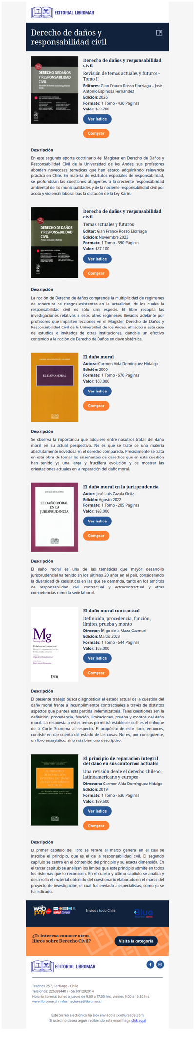 Derecho de daños y responsabilidad civil - Revisión de temas actuales y futuros - Tomo II (Gian Franco Rosso E. – José Antonio Espinosa F.)