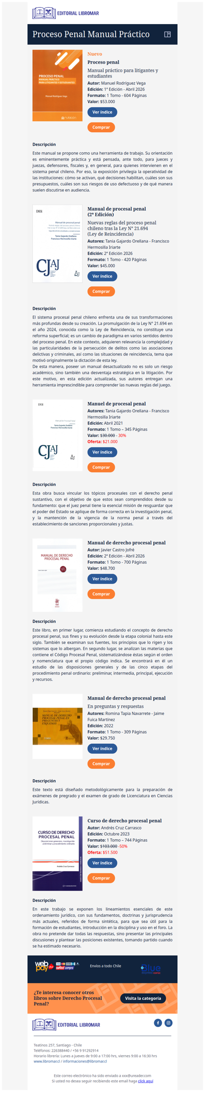 Proceso penal - Manual práctico para litigantes y estudiantes (Manuel Rodríguez V.)