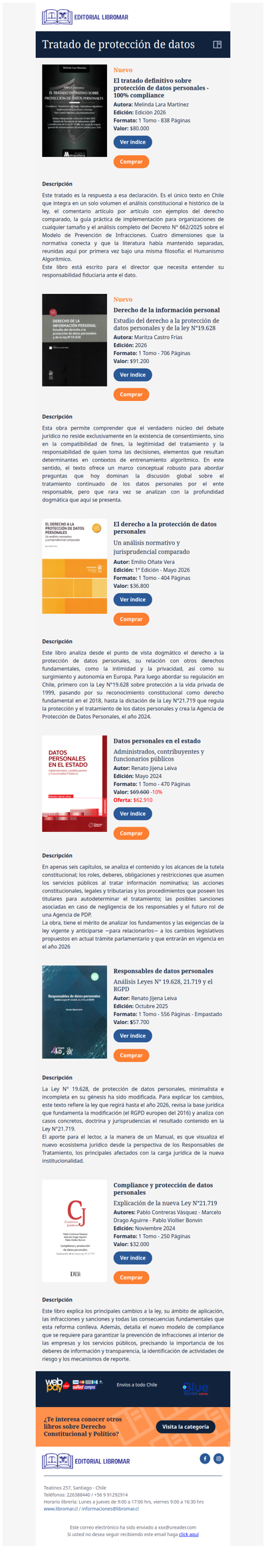 El tratado definitivo sobre protección de datos personales - 100% Compliance (Melinda Lara M.)