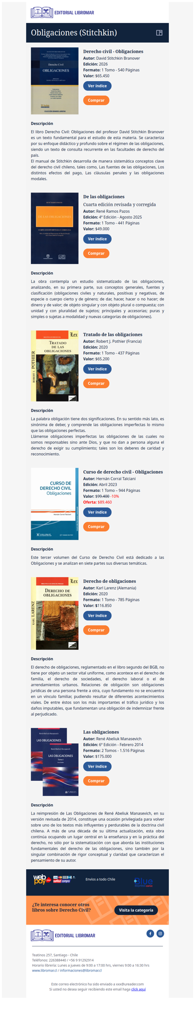 Derecho civil - Obligaciones (David Stitchkin B.)