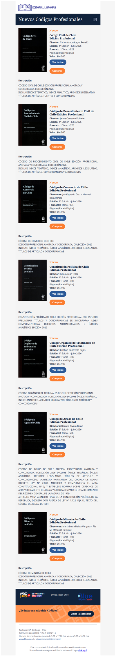 Código Civil de Chile - Edición Profesional (Carlos Amunátegui P.)