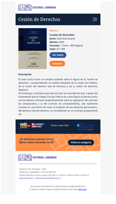 Cesión de Derechos (Raúl Díez D.)