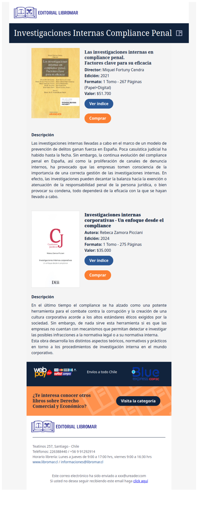 Las Investigaciones internas en Compliance Penal, Factores clave para su eficacia (Miquel Fortuny C.)