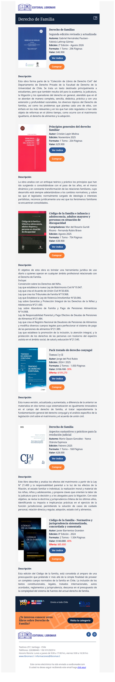 Derecho de Familias - Segunda edición revisada y actualizada (Gabriel Hernández P. - Fabiola Lathrop G.)