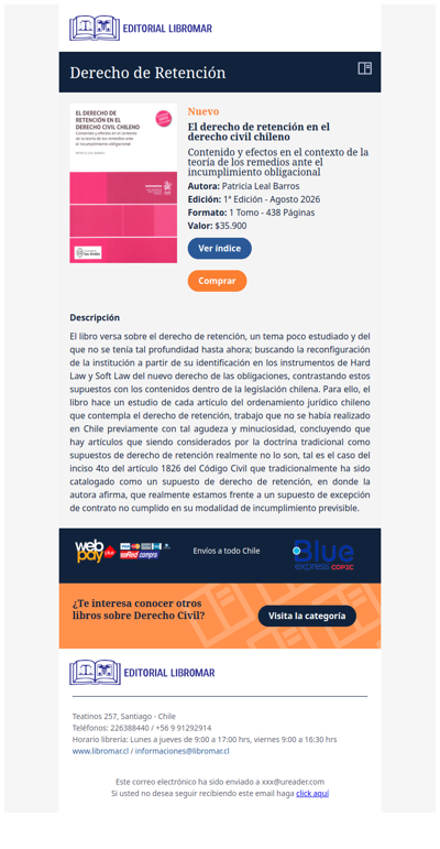 El Derecho de Retención en el Derecho Civil Chileno (Patricia Leal B.)