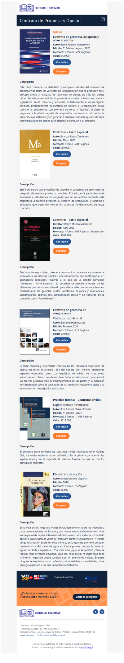 Contrato de Promesa, De Opción y Otros Acuerdos (René Abeliuk M.)