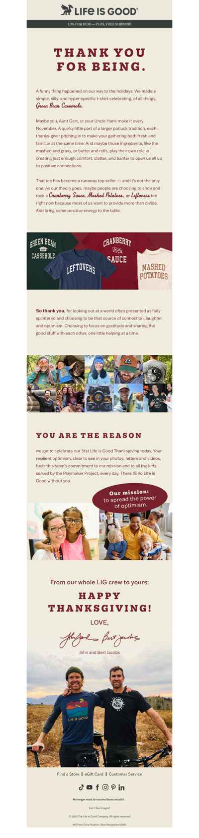 A Note from Our Founders