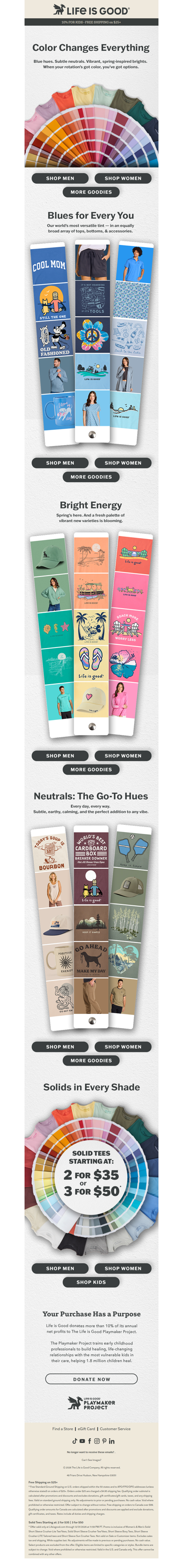 Brights, Blues — You Choose a Hue