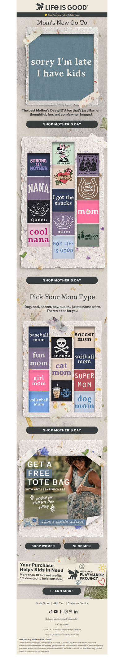 NEW Mother's Day Tees!