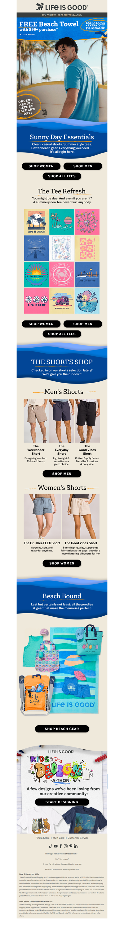 The Sunny Day Shop: Tees & Shorts