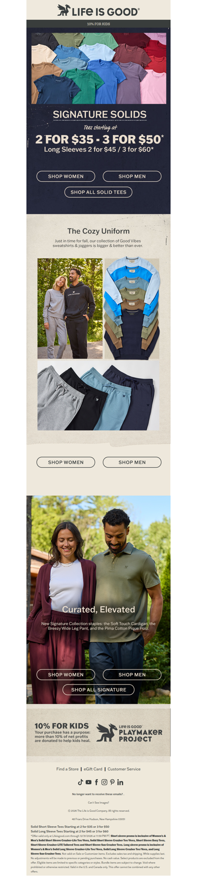 Better Basics. Signature Staples.