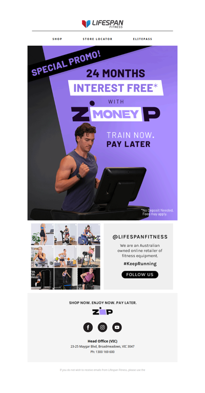 Enjoy 24 Months Interest Free with Zip! 😎