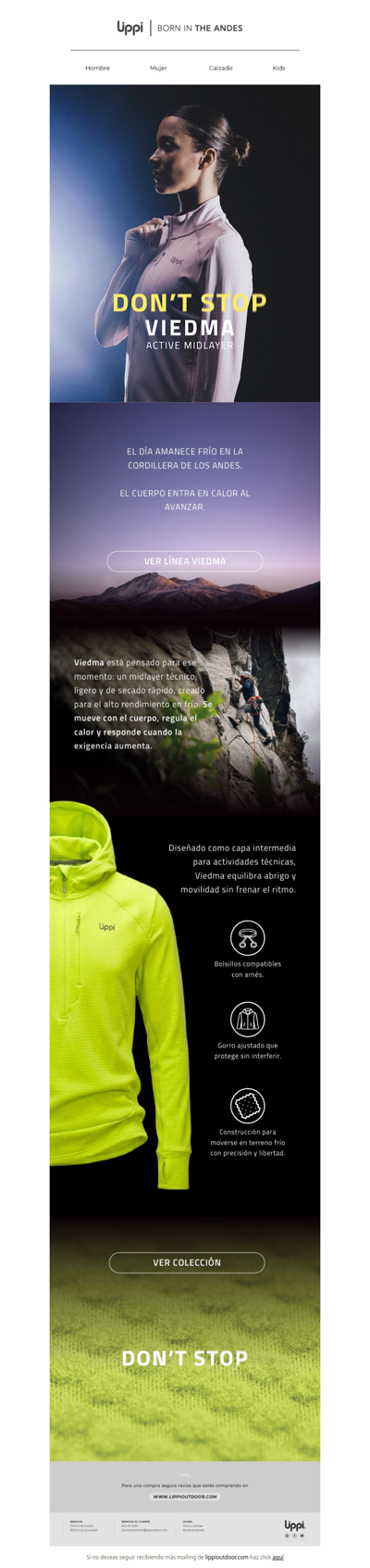 Nueva línea Viedma: Active Midlayer