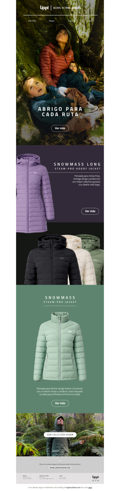 Abrigo para cada ruta