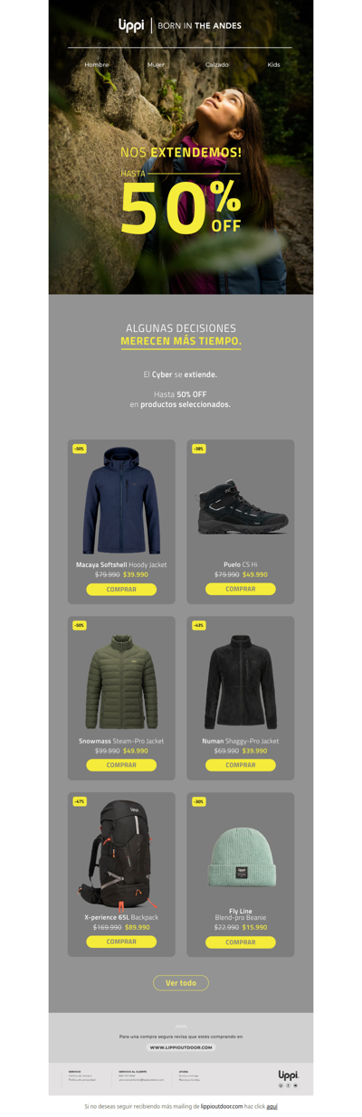Nos extendemos hasta el domingo! Aprovecha hasta 50% off!