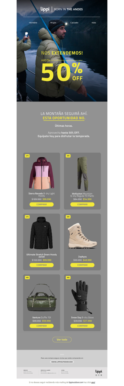 Últimas horas! Oportunidades hasta 50% off!