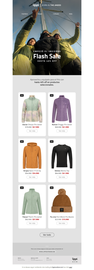 Llegó el frío! Aprovecha hasta 40% off!