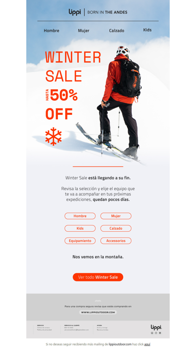 Últimos días de Winter Sale.