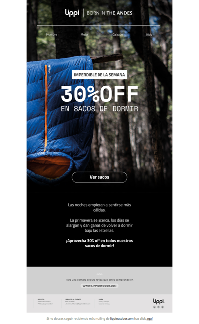 Aprovecha! 30% off en todos nuestros sacos.