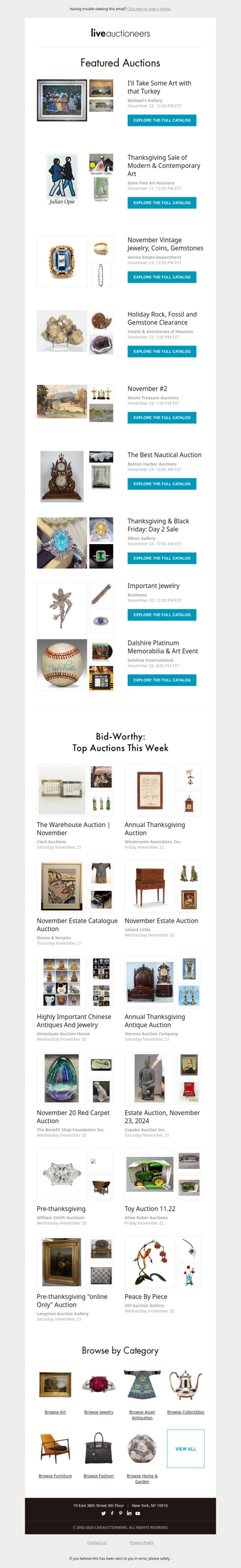 Bid-Worthy: Top Auctions This Week