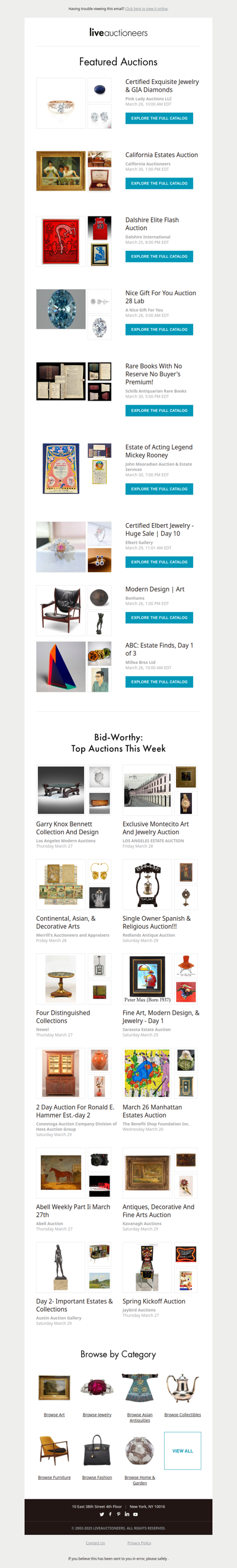 Bid-Worthy: Top Auctions This Week