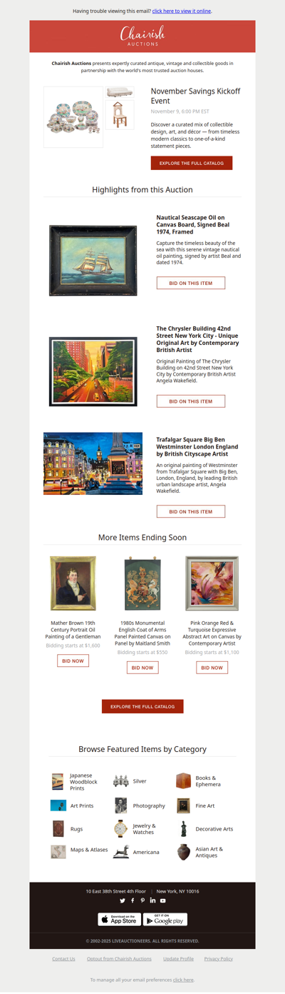 Chairish Auctions | This Week in Fine Art