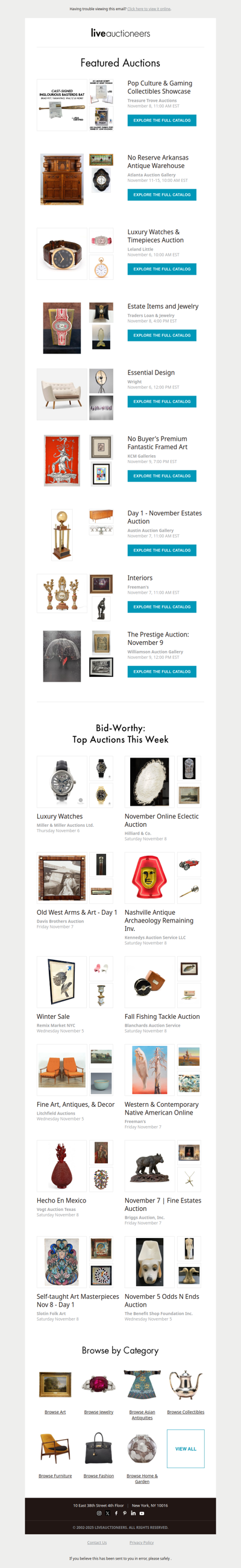 Bid-Worthy: Top Auctions This Week