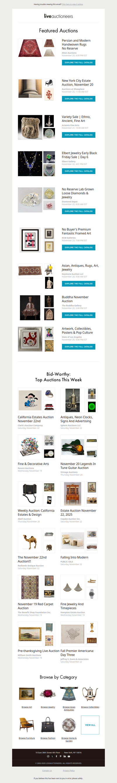 Bid-Worthy: Top Auctions This Week