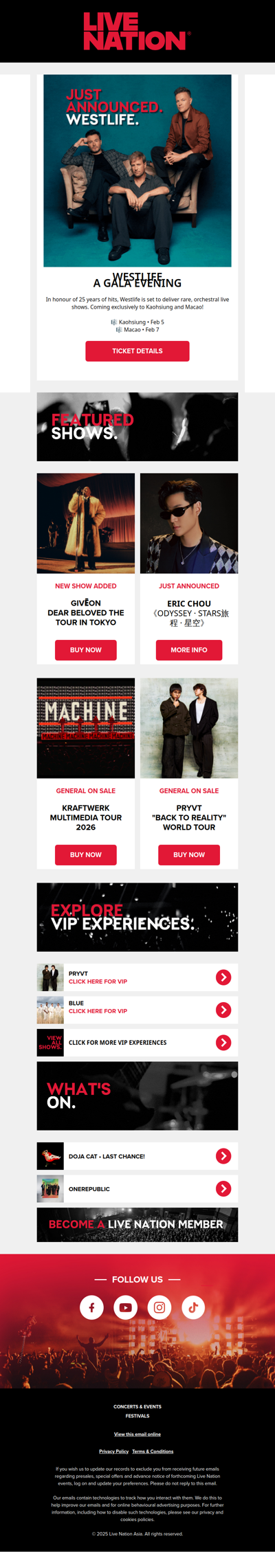 WESTLIFE IS COMING TO ASIA ‼️