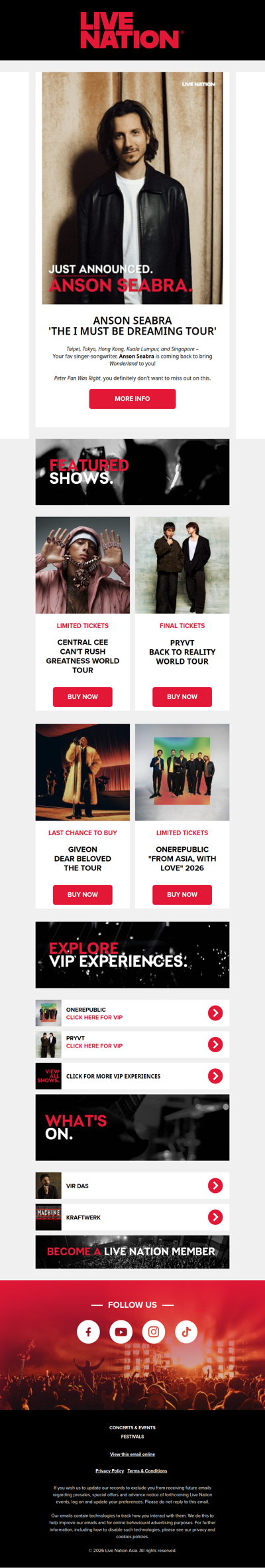 Anson Seabra is coming back to Asia ✨