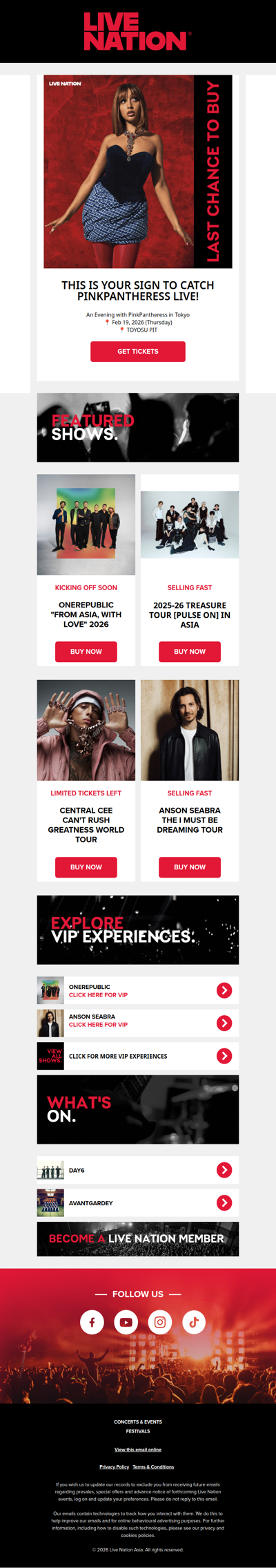 Last call to tickets – PinkPantheress, OneRepublic, TREASURE +more