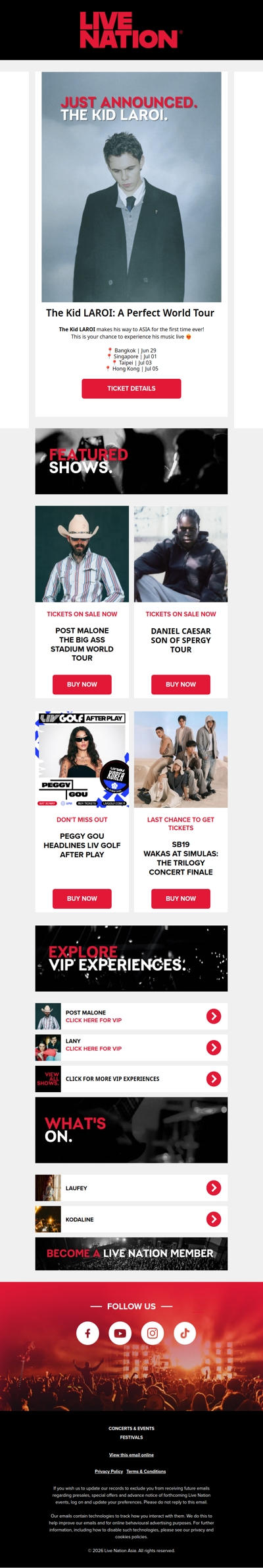 The Kid LAROI's A Perfect World Tour is coming!