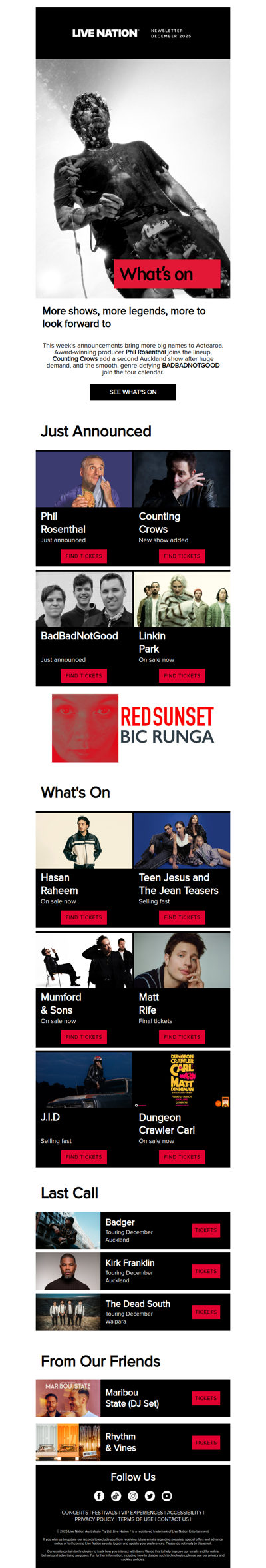 This week’s lineup: Phil Rosenthal, Counting Crows, BadBadNotGood & many more