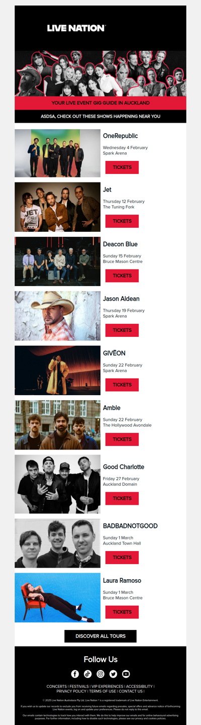 Live shows happening in Auckland this month!