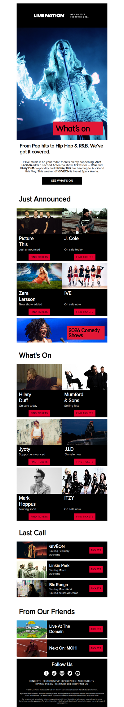 This week’s lineup: J. Cole, Zara Larsson, IVE & many more